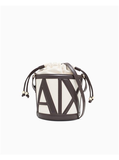 Borsa a secchiello con logo sagomato ARMANI EXCHANGE | XW002183AF22635/M6262